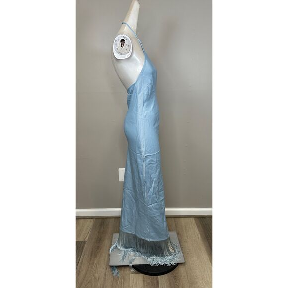 NWT CAMILA COELHO PAYTON MAXI DRESS DUSTY BLUE SIZE S $278 - Picture 6 of 8